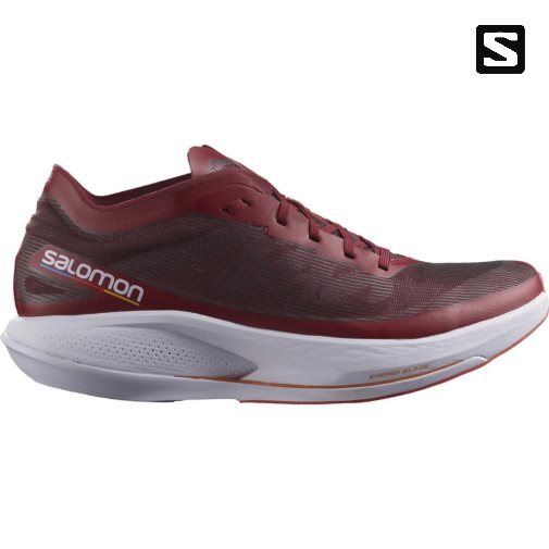 Burgundy Salomon Phantasm Men's Running Shoes | IE ZX8261